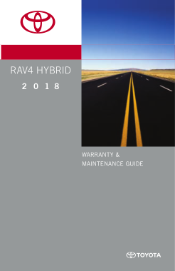 2018 Toyota RAV4 Hybrid Warranty and Maintenance Guide